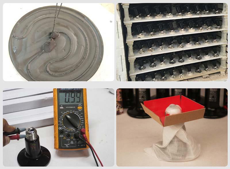 Pet Ceramic Ir heating Lamp Bulbs process 4