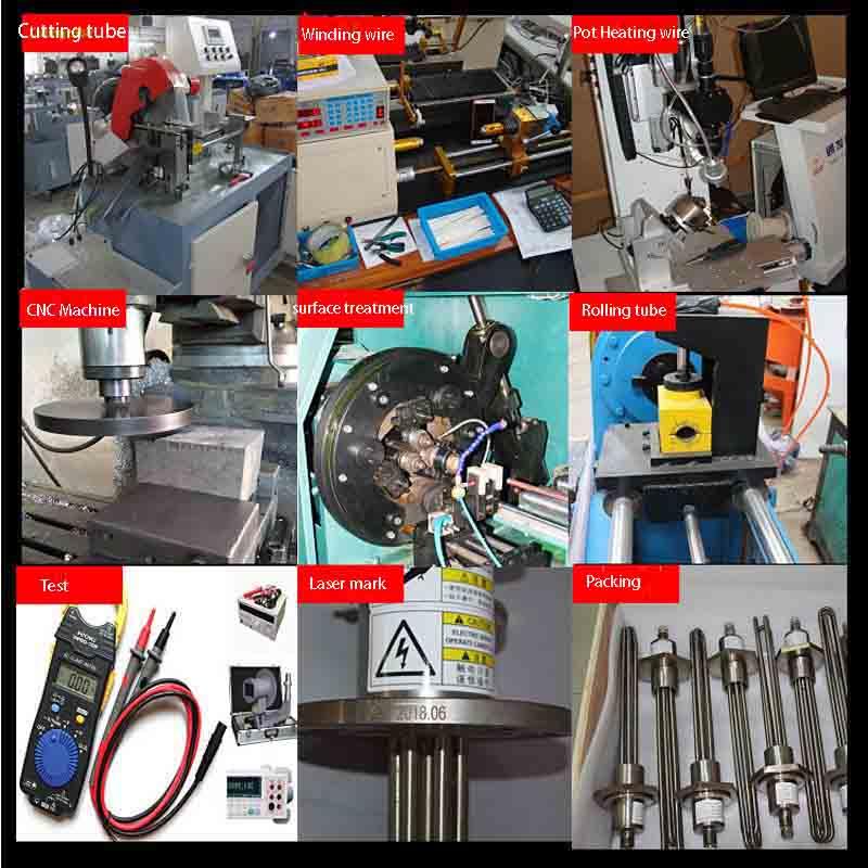 Industrial Screw Plug Bendable Immersion Tubular Heaters process5 Industrial Screw Plug Bendable Immersion Tubular Heaters process5