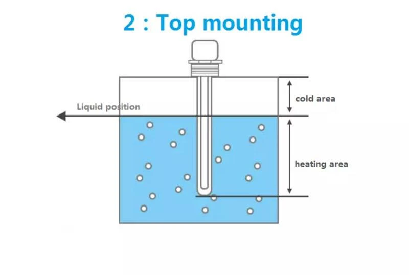 1.5 Inch Stainless Steel Resistance Immersion Heater Top mounting
