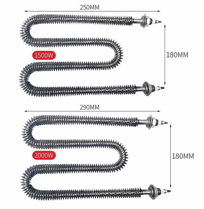1500W-2000W U Shape Finned Tubular Heating Element 1500W-2000W U Shape Finned Tubular Heating Element