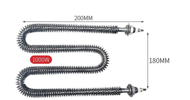 1000W U Shape Finned Tubular Heating Element 1000W U Shape Finned Tubular Heating Element