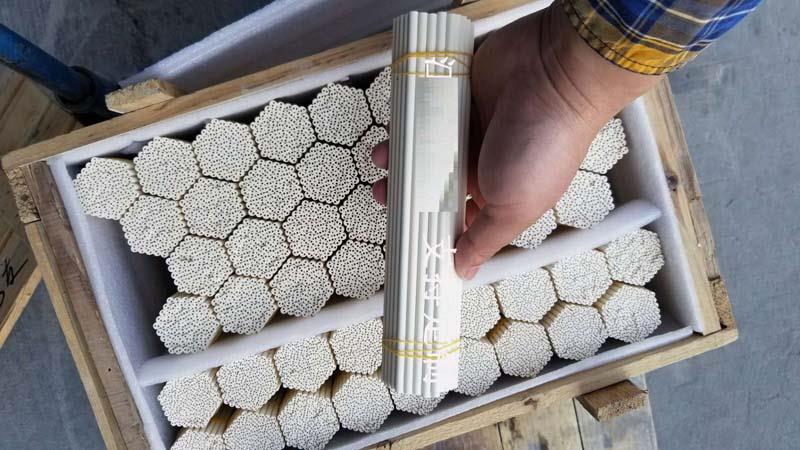 Magnesium oxide rod packing